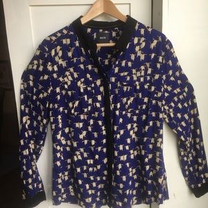 Maeve Penguin Print Shirt Size 10
